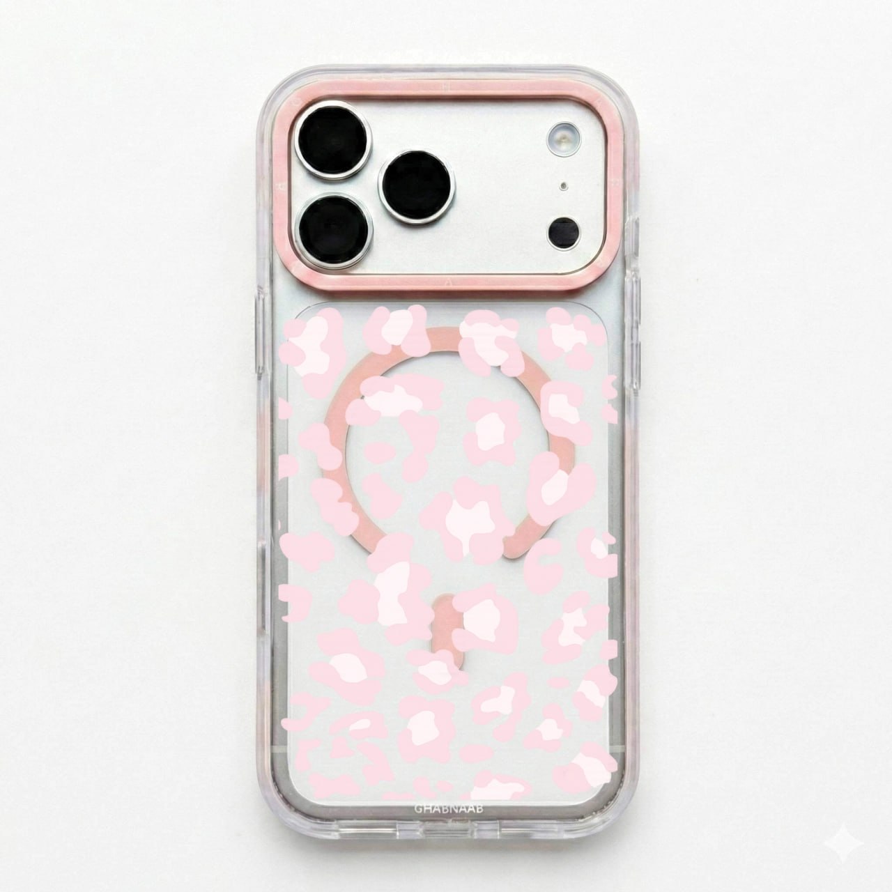 قاب گل های بهاری صورتی Pink Flowers با مگ سیف قاب ناب ghabnaab آیفون